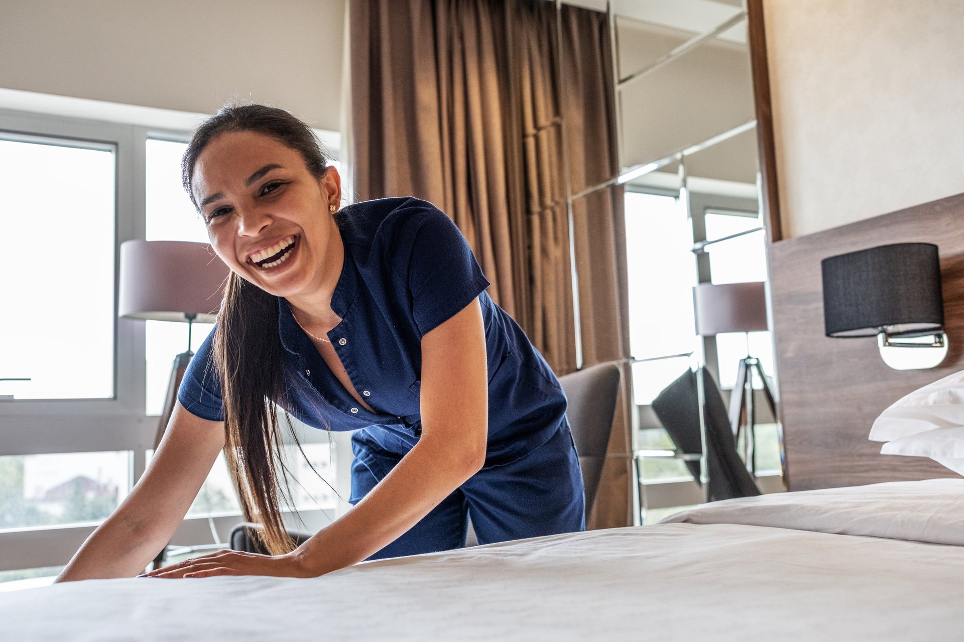 Professionelle Hotelzimmer-Reinigung
